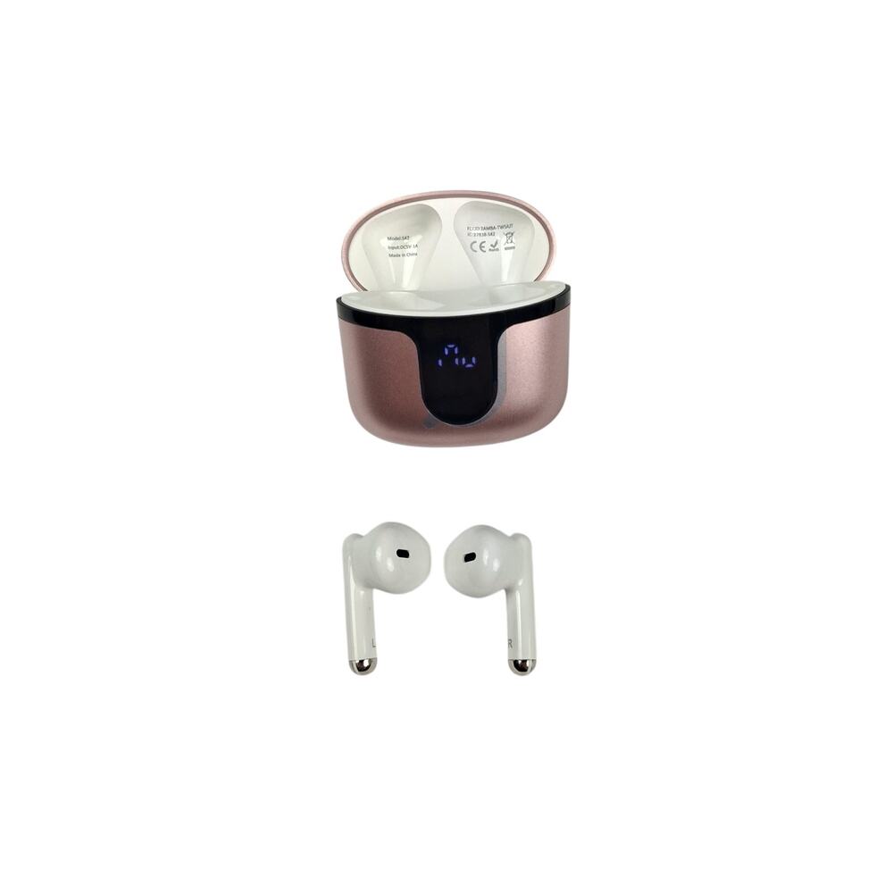 S47 True Wireless Earbuds Bluetooth 5.3 HD Sound In-Ear Rose Gold New